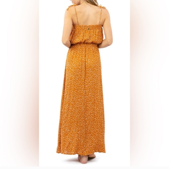 Rip Curl Safari Maxi Dress NWT Size Medium Color Honey - Picture 2 of 12
